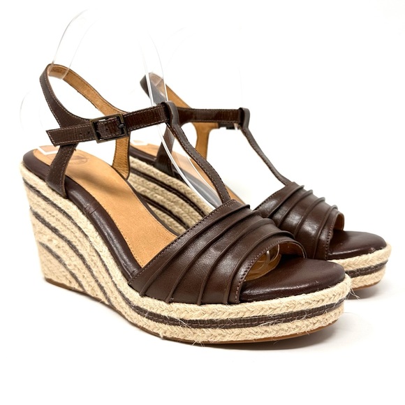 Nurture Castle Brown Wedge Shoes - Picture 2 of 15